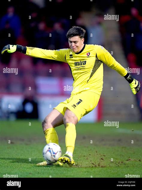 Cheltenham Town goalkeeper Owen Evans during the Sky Bet League One match at The Jonny-Rocks ...