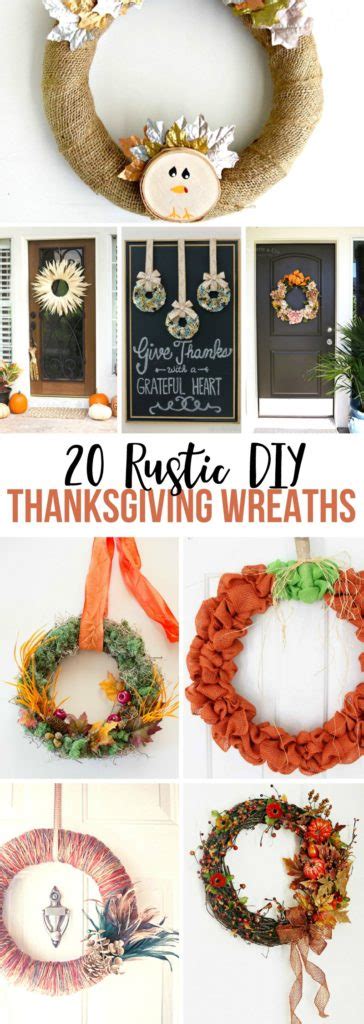 20 Rustic DIY Thanksgiving Wreaths | Yesterday On Tuesday