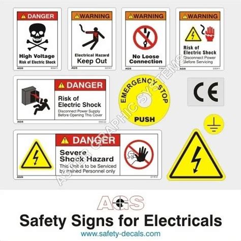 Electrical Safety Signs at best price in Ahmedabad by Aster Graphic ...