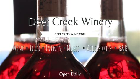 Deer Creek Winery, B&B, and Event Center | Facebook