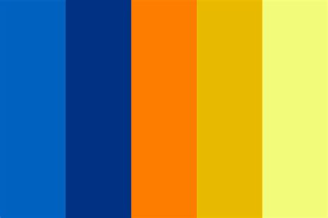 Blue and Orange Palette Color Palette