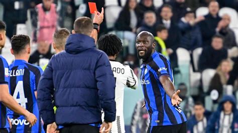 Inter's Romelu Lukaku targeted with racial abuse, receives red card for ...