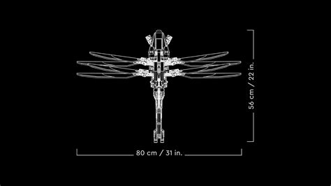 LEGO Icons 10327 Dune Atreides Royal Ornithopter schematic - The Brothers Brick | The Brothers Brick