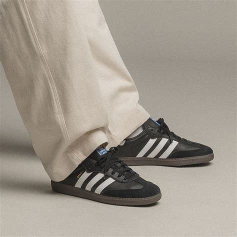 Adidas Samba OG Black White Gum | Adidas samba, Trending sneakers, Adidas