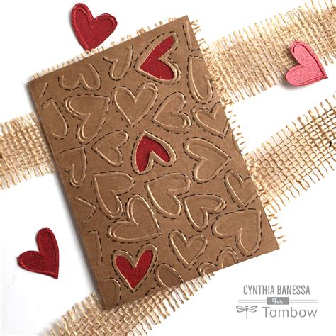 DIY Valentine Card For Him - Tombow USA Blog