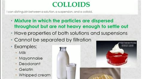 Examples Of Colloids Mixtures