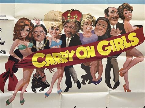 Carry On Girls Poster, UK Quad, 1973, Putzu Arnaldo