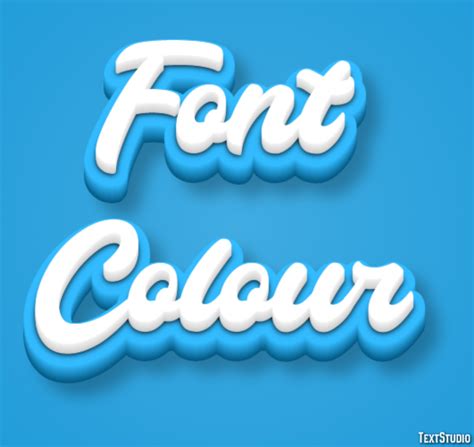 Font Colour Text Effect and Logo Design Font