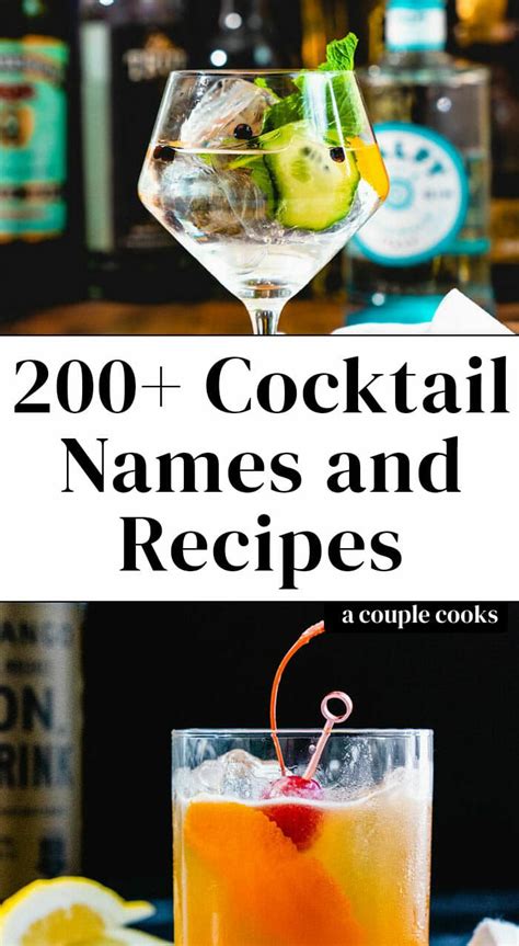 300+ Popular Cocktail Names & Recipes! | Cocktail names, Popular ...