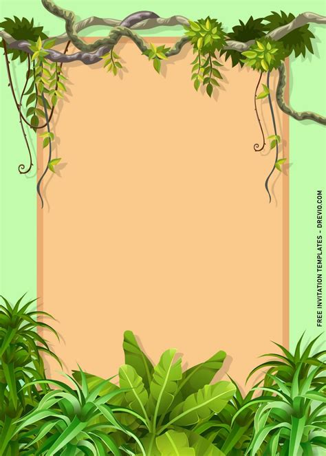 11+ Fun Jungle Birthday Party Invitation Templates | Download Hundreds ...