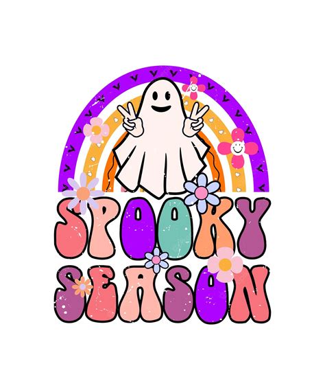 Premium Vector | Spooky season halloween quote with boo design