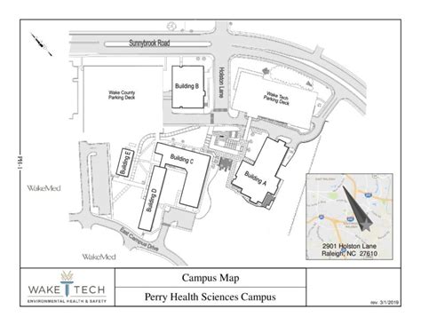 Wake Tech CC Perry Health Sciences Campus Map : Institute for ...