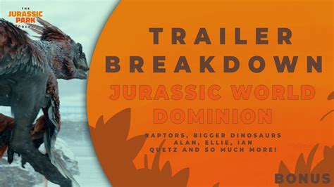 PODCAST: Jurassic World Dominion Trailer BREAKDOWN! — The Jurassic Park Podcast