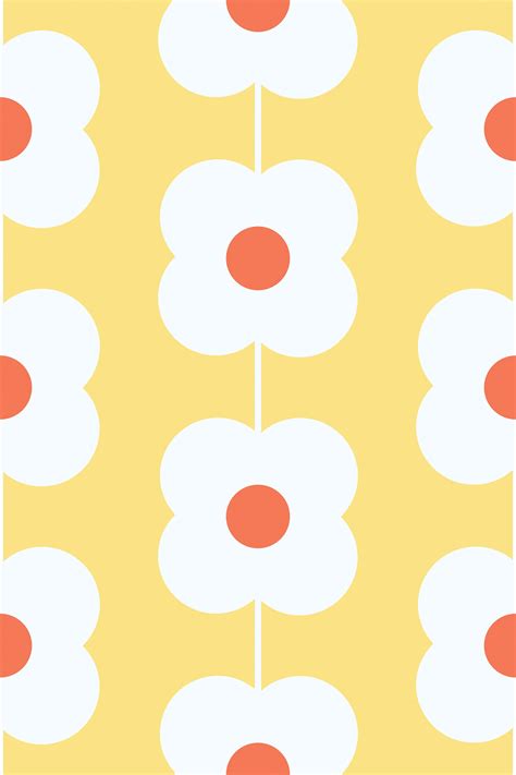 Yellow Floral Line Removable or Traditional Wallpaper – La Grand Classique