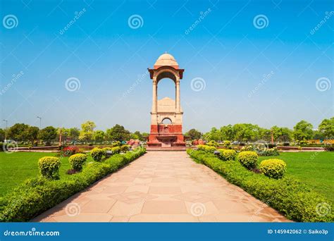 India Gate War Memorial, Delhi Stock Photo - Image of culture, place: 145942062