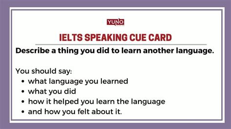 IELTS Speaking Task: Cue Card Question With Sample Answer on Skills