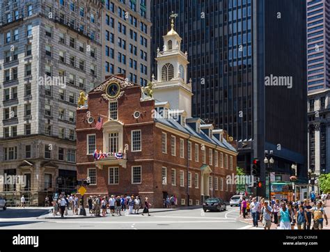 The historic Old State House Museum, Boston, Massachusetts, USA Stock ...