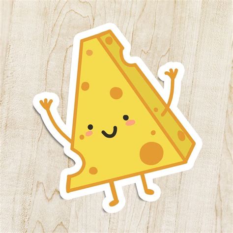 Guacamole Recipe Discover Cheese kawaii sticker! | Cheese drawing, Cheese cartoon, Food cartoon