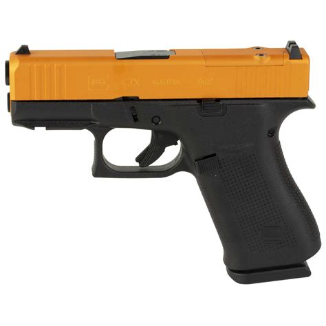 GLOCK 43X 9MM 10 MOS FS GLD SLD/BLK | Shoot Center