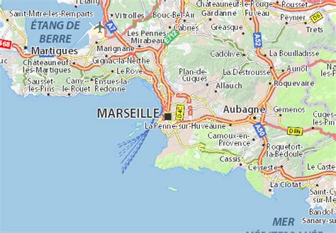 Map of Marseilles - Michelin Marseilles map - ViaMichelin