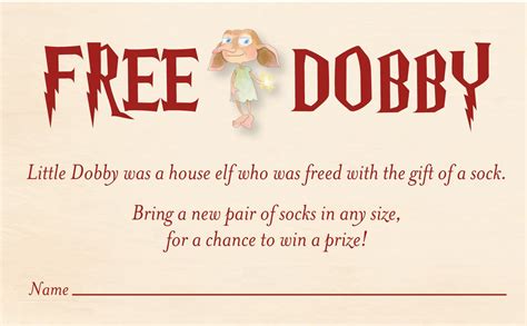 Dobby Sock Quote - Dobby Clothes Master Has Presented With Is Free ...