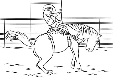 Rodeo Image coloring page - Download, Print or Color Online for Free