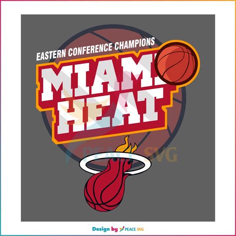 Miami Heat Eastern Conference Champions 2023 SVG Cutting Digital File ...