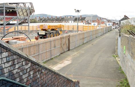 Access road, Windsor Park, Belfast... © Albert Bridge :: Geograph Britain and Ireland