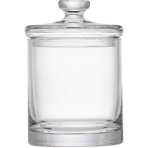 Small Glass Canister + Reviews | Crate & Barrel | Glass canisters, Small glass containers, Crate ...