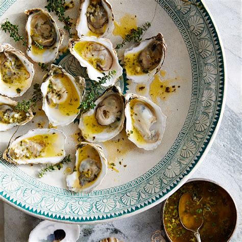 Grilled Oysters with Garlic-Herb Butter Recipe - EatingWell