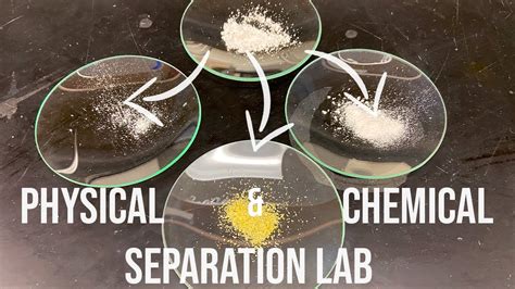 Chemical and Physical Separation -General Chemistry Experiment - YouTube