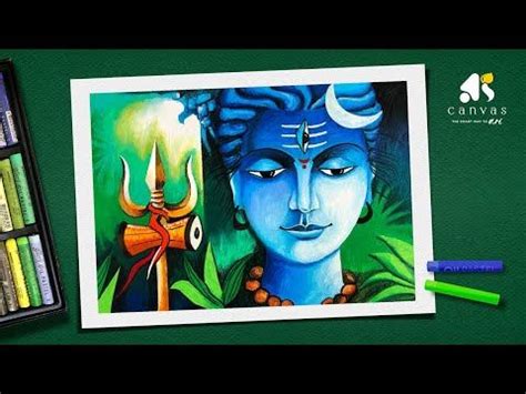 Lord Shiva Drawing with Oil Pastel / Shivratri Special Drawing / Shiva Drawing / Lord Shiv ...