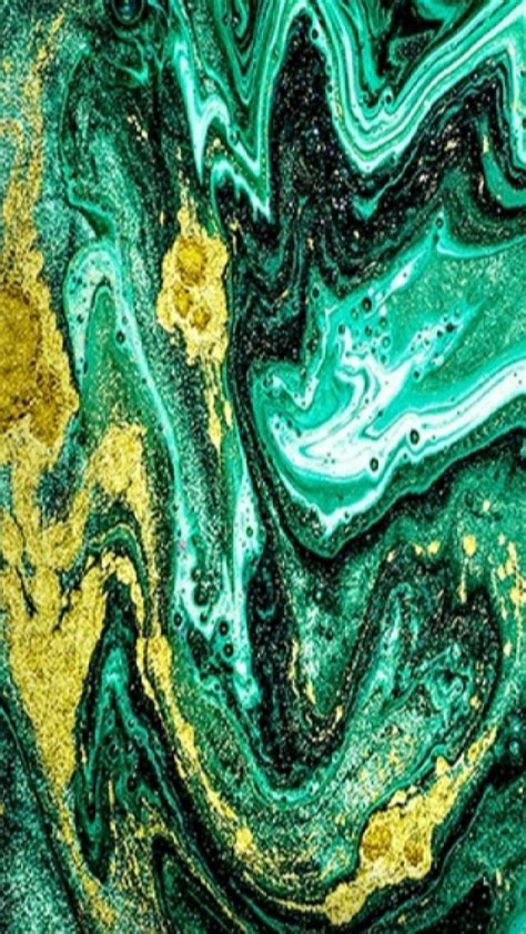 Green Gold, abstract, art, marble, paint, stone, HD phone wallpaper ...