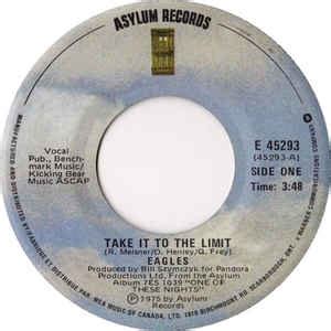 Eagles - Take It To The Limit (1975, Vinyl) | Discogs