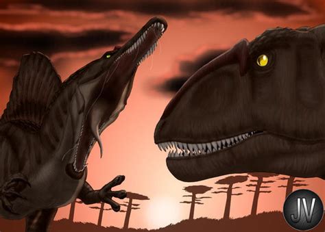 Spinosaurus VS Carcharodontosaurus by Vitor-Silva on DeviantArt