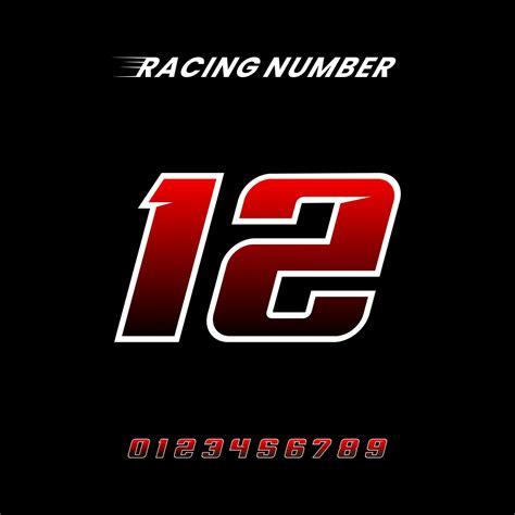 Sport Racing Number 12 logo design vector 26125770 Vector Art at Vecteezy