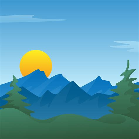 mountain with trees png