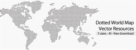 Free Dotted World Map Vector Resource in 3 Sizes | Web Resources | WebAppers