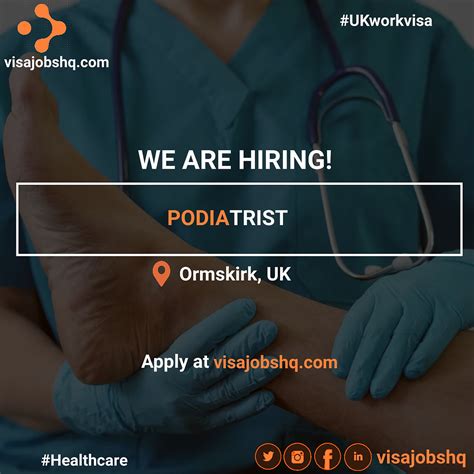 PODIATRIST IN ORMSKIRK | RELOCATE TO THE UK WITH WORK VISA SPONSORSHIP