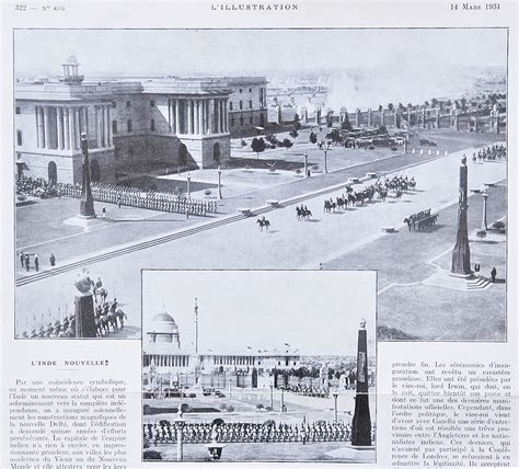 New Delhi The New Capital of India, Old Print 1931 - Past-India