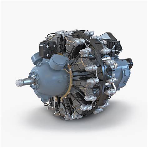 Radial Engine Pratt and Whitney R-2800 ~ 3D Model #90842218 | Radial ...