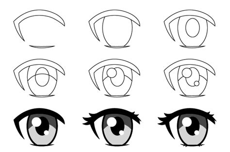 paso a paso tutorial - step by step tutorial | Female anime eyes, Girl eyes drawing, Easy anime eyes