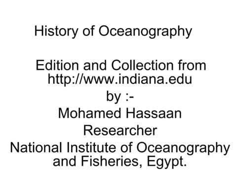 History of oceanography 1 | PPT