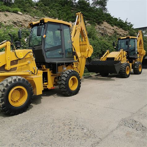 Tractor with Loader and Backhoe and Auger Tractor Loader Backhoe Diesel ...