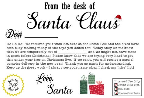 Santa letter template, Santa template, Employee handbook template