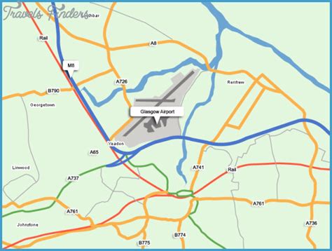 Glasgow Airport Map - TravelsFinders.Com