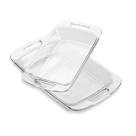 Pyrex® Advantage 2-Piece Oblong Baking Dish Set - www.BedBathandBeyond.com