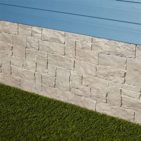 Novik Stacked Stone SK 50-sq ft Smoke Gray Faux Stone Veneer in the Stone Veneer department at ...