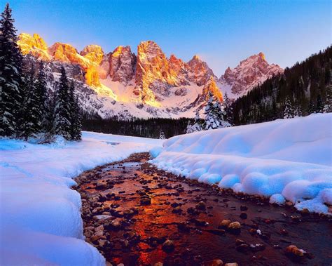 Dolomites Wallpaper Winter - 1280x1024 - Download HD Wallpaper ...