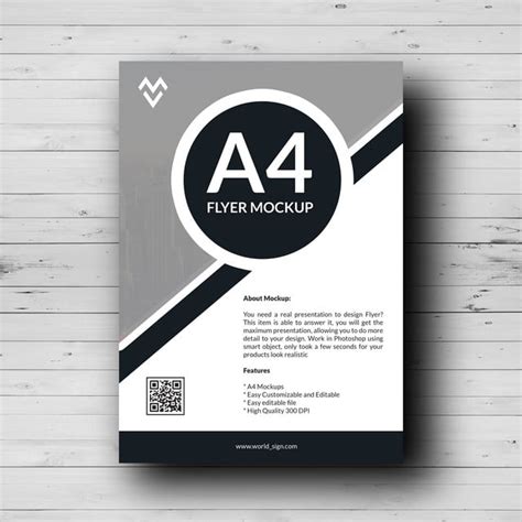 A4 Flyer And Poster Mockup Template Download on Pngtree